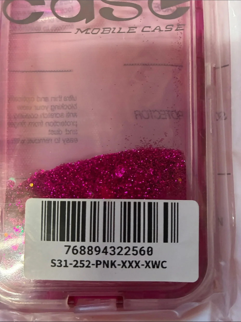 Source Unknown Pink Glitter Liquid Flip iPhone 12/12 Pro Case